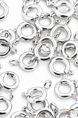 Veerringsluitingen - Ø 5 mm - zilverkleurig
